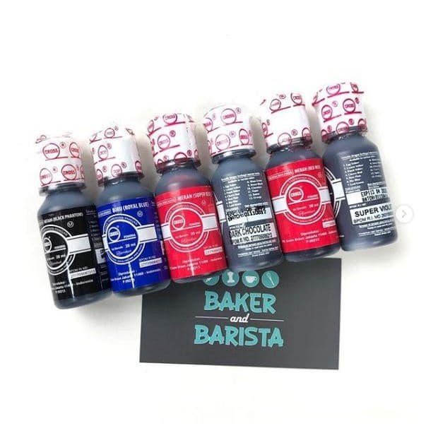 

New Cross Coloring Premium (Oil Base) / Pewarna Makanan Premium (20gr)