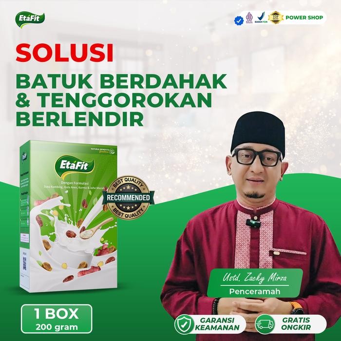 

PREMIUM ETAFIT - 1 BOX - Solusi Batuk Berdahak & Tenggorokan Berlendir - Susu Kambing Etawa Bubuk