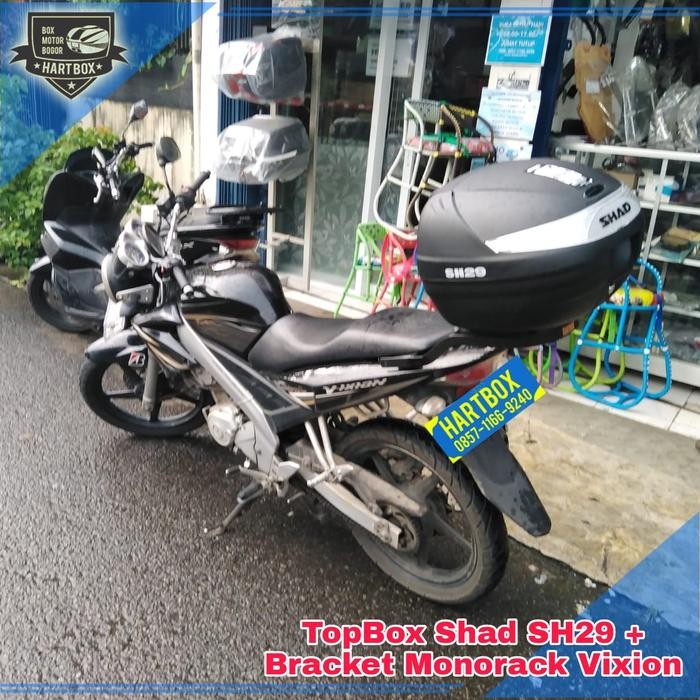 PREMIUM Paket Murah Box Motor Shad SH29 + Bracket Breket Monorack Vixion Old