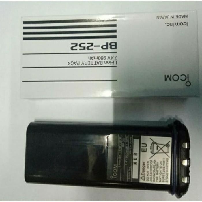 Baterai BP-252 Baterai HT ICOM IC-M36 ICOM IC-M34 Baterai ICOM M36 M34