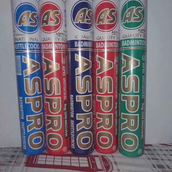 (Allthebest) Shuttlecock Kok Badminton Cock Bulutangkis Aspro Biru Tua Original