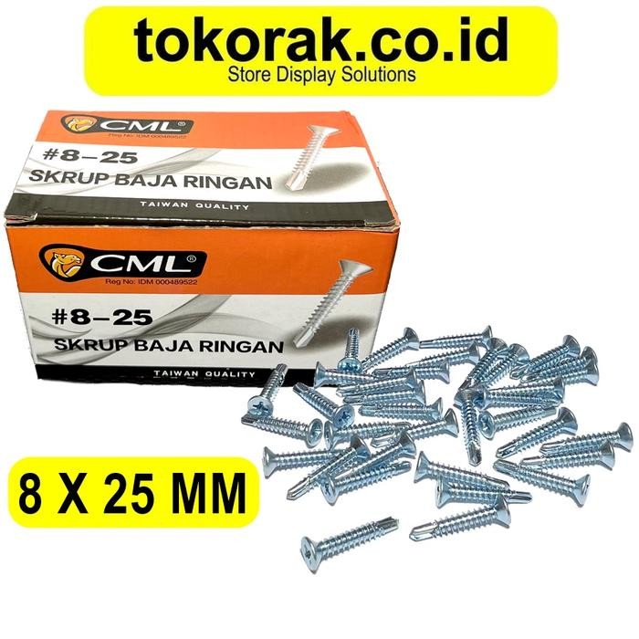 SEKRUP BAJA RINGAN 8X25 MM CAMEL SKRUP GRC 8 X 25 BAUT BAJA RINGAN GRC SDS FH 2,5CM