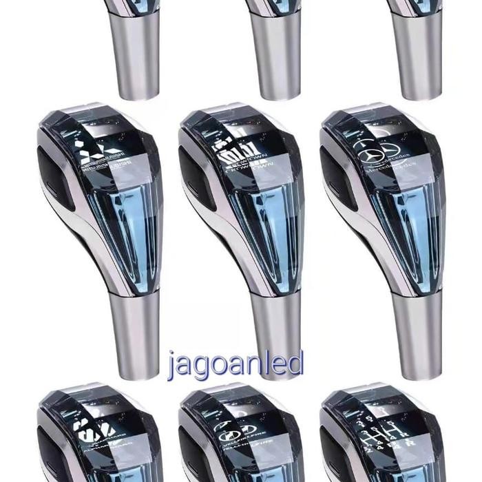 KNOP TUAS PERSENELING MOBIL MANUAL MATIC SHIFT PERSNELING KRISTAL LED