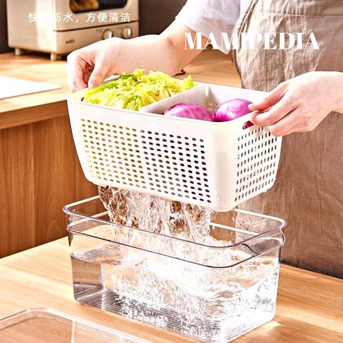 Refrigerator Organizer Fresh Box Kotak Penyimpanan Buah Sayur Kulkas