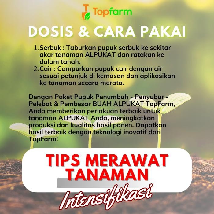 Pupuk Alpukat / Pupuk Pohon Alpukat Berbuah Lebat / Pupuk Serbuk Tanaman Alpukat / Pupuk Cair