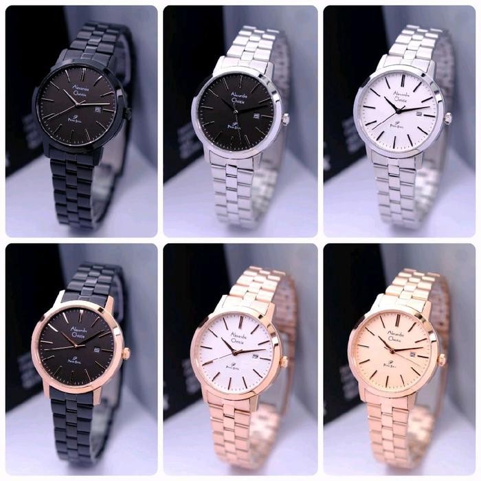 jam tangan wanita alexandre christie ac1007 / ac 1007 - analog-rantai-primo