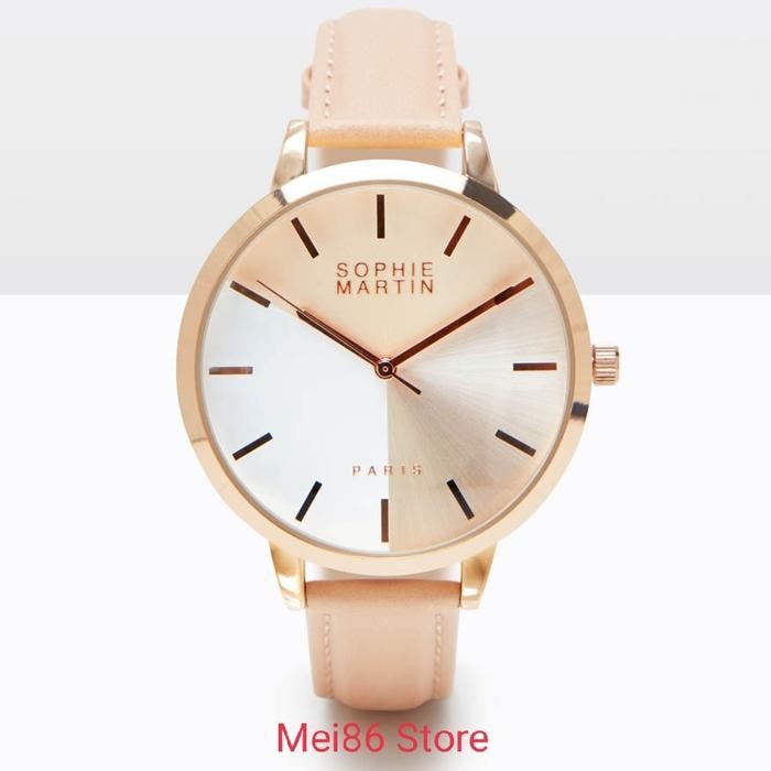 Jam Tangan Analog Wanita Hisha Pink Anti Air 1 ATM Sophie Paris