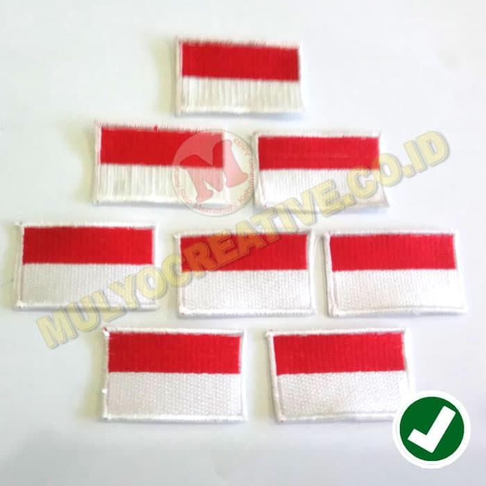 

Bed Bendera Indonesia - Bordir Badge Patch Bendera Indonesia PREMIUM