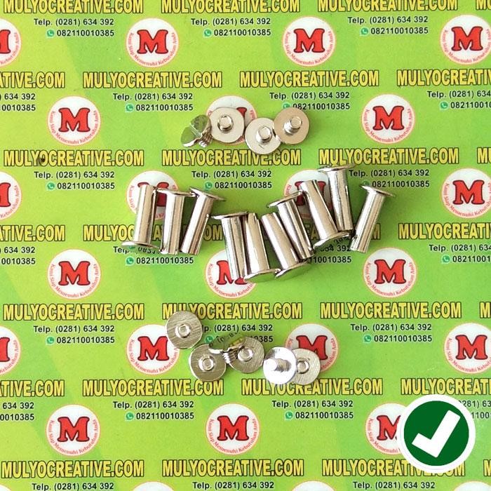 

Paku Baut Jilid Buku Ukuran 15mm - Mur Baut Sabuk Kulit 1.5 Cm PREMIUM