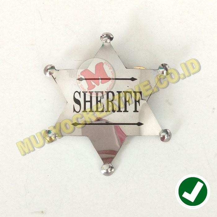 

Pin Sherif Ukuran 7X6 Cm - Pin Logo Sheriff Bahan Logam Stainless PREMIUM
