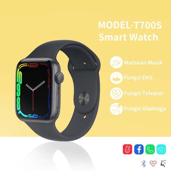 Smartwatch T700 Pro Jam Tangan Pria Wanita Bluetooth Call 1.86inci