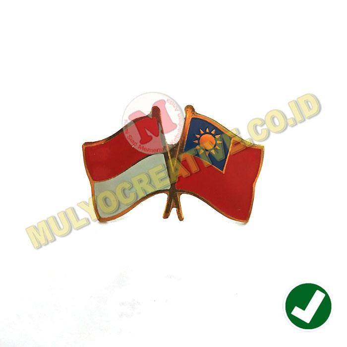 

Pin Bendera Persahabatan Negara Indonesia Dan Taiwan Republik Of China PREMIUM