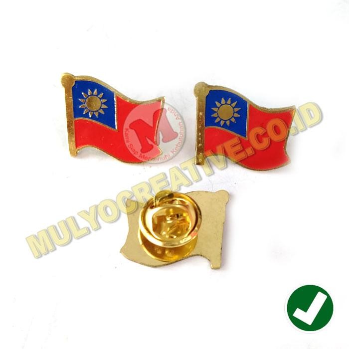 

Pin Bros Bendera Negara Taiwan Flag Pin Taiwan Bahan Kuningan Murah PREMIUM