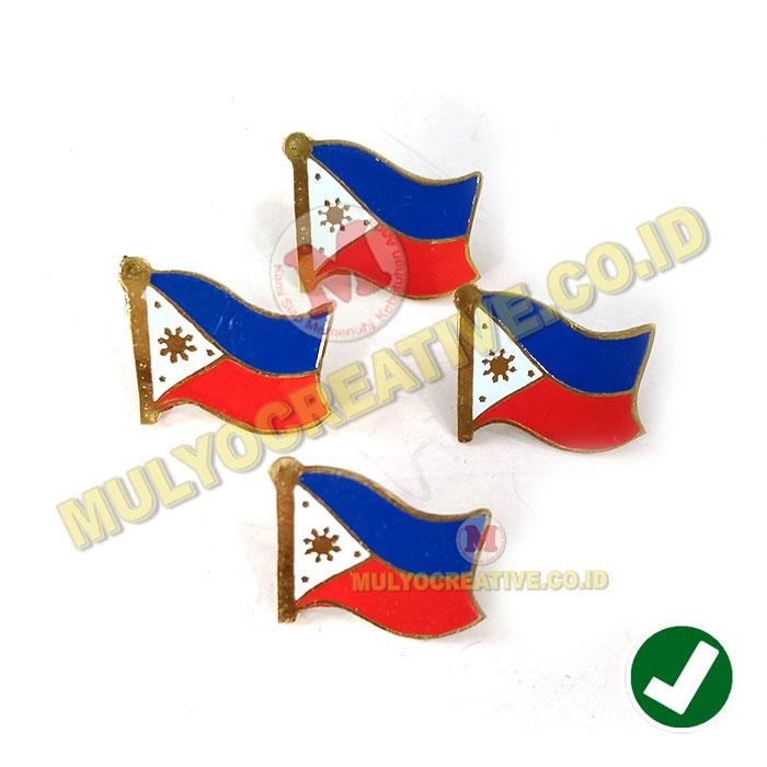 

Pin Flag Negara Filipina Pin Bendera Filipina Bahan Kuningan Murah PREMIUM