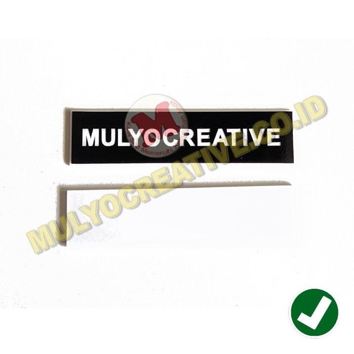 

Papan Nama Dada Grafir Custom Huruf NameTag LAPIS FIBER PREMIUM