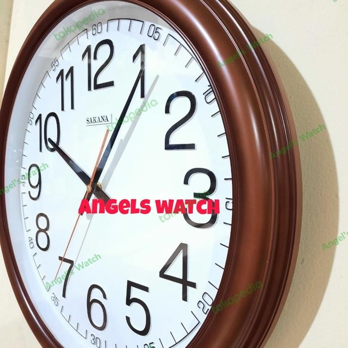Jam dinding jumbo besar 45 cm sakana 073/ jam dinding diameter besar