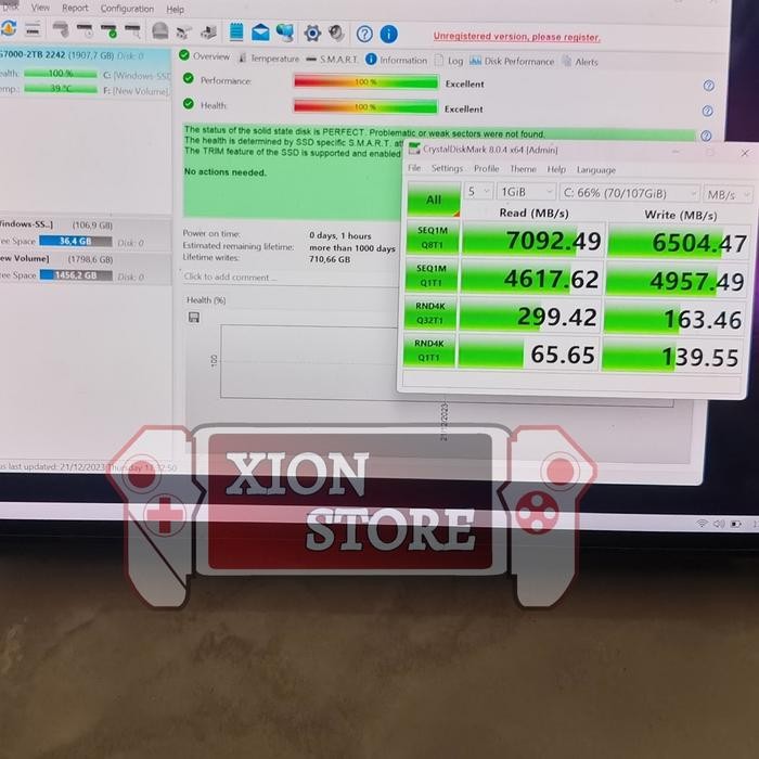 ssd nvme 2242 2Tb masih ready