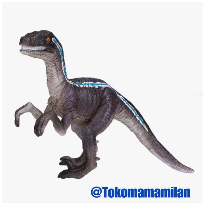 Mojo Mojo Fun Animal Figurine Velociraptor Standing / Dinosaurus Prehistoric Collection Mainan