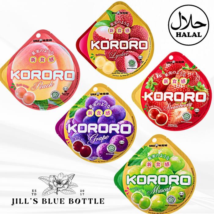 

Ready Kororo Uha Jelly Candy Grape & Muscat Dari Jepang