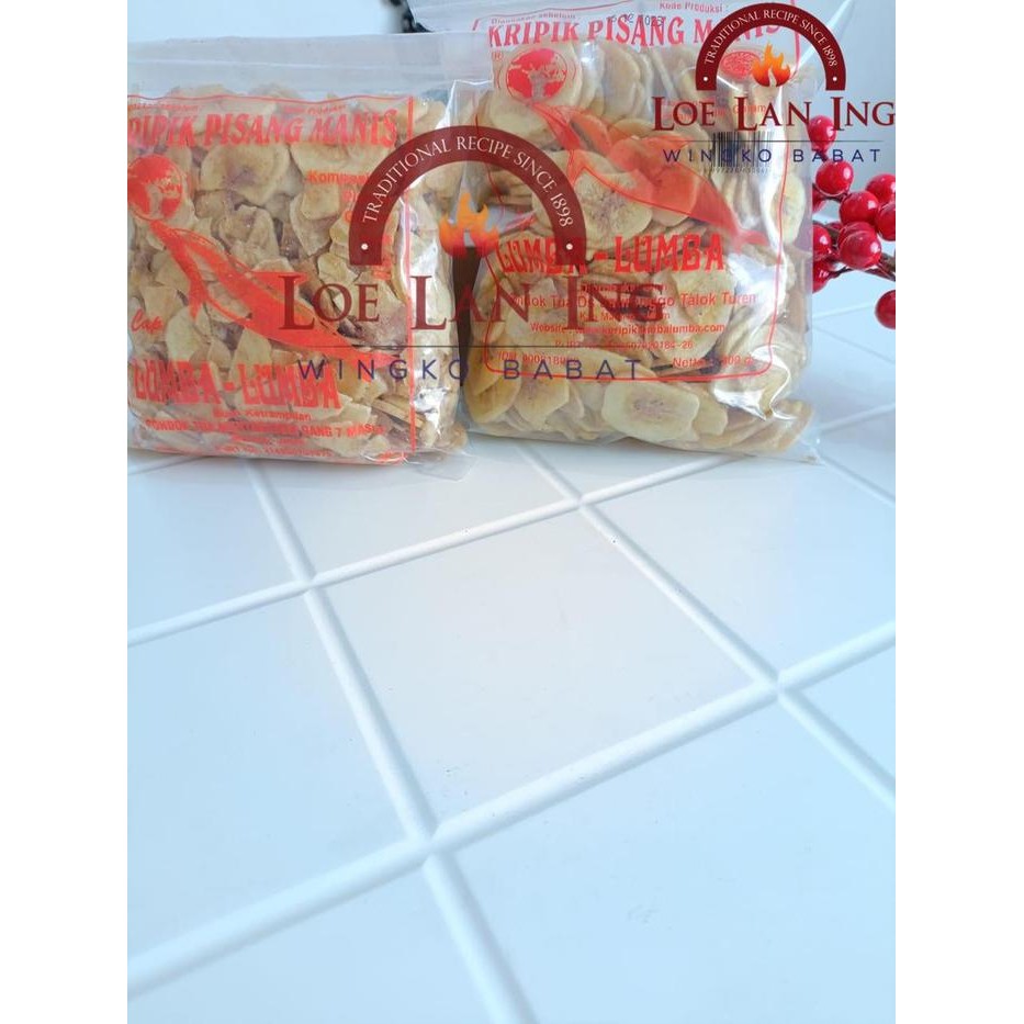 

Ready Keripik Pisang Manis Lumba Lumba 300Gr