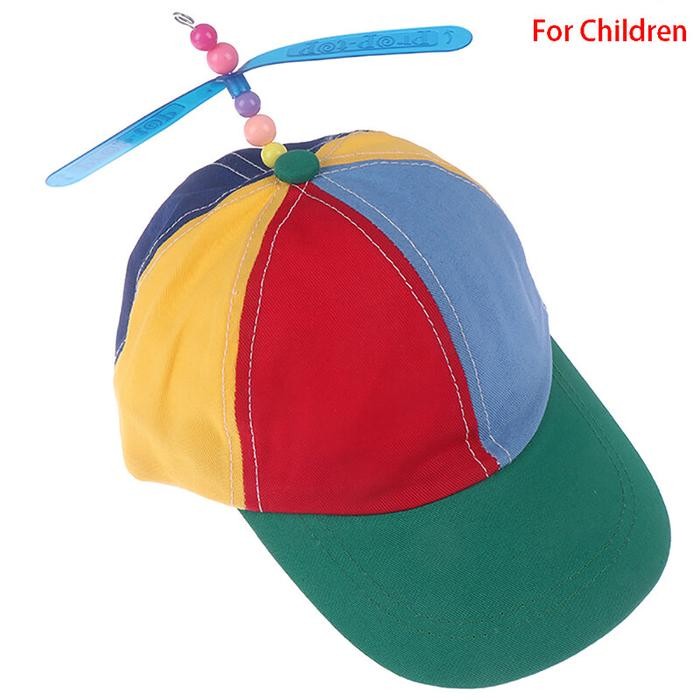 Topi Baseball Tambal Sulam Anak-Anak, Topi Helikopter Baling-Baling