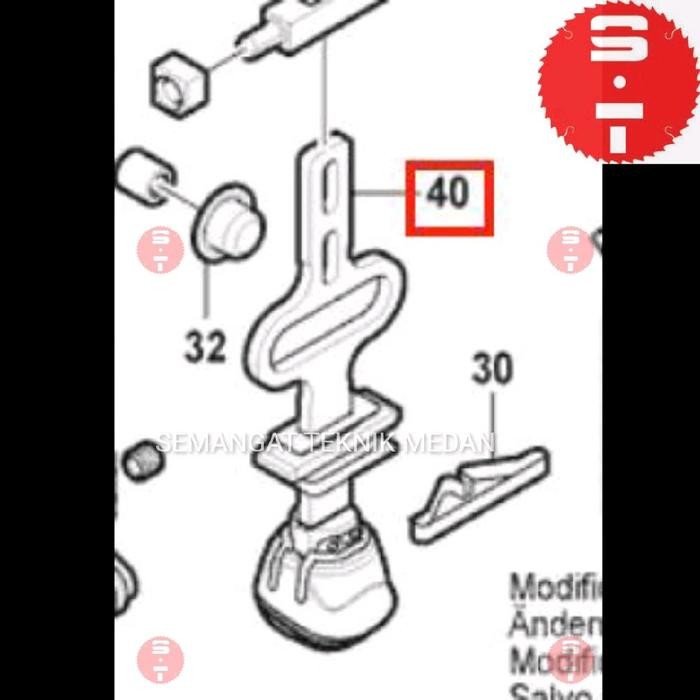 Gst700 As Spindle Lifting Rod Penjepit Mata Jigsaw Jig Saw Gergaji Kayu Gst 700 Sparepart