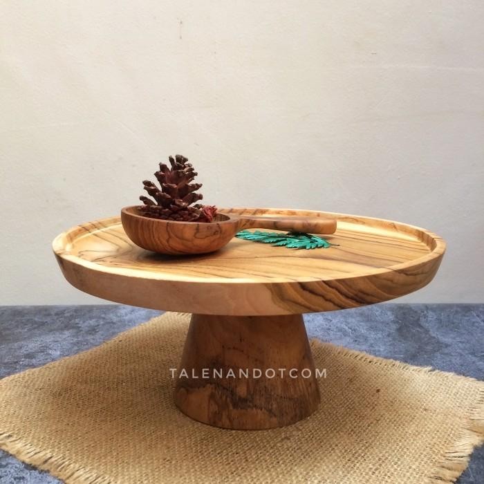 WOODEN CAKE STAND KAYU JATI