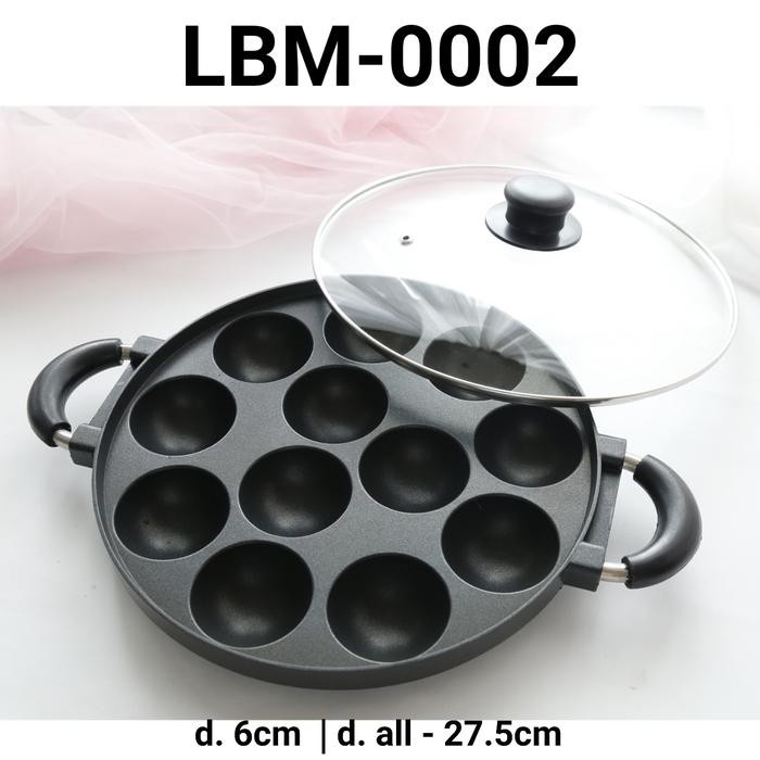 LBM-0002 Cetakan loyang happy call wajan teflon kue cubut cara bikang