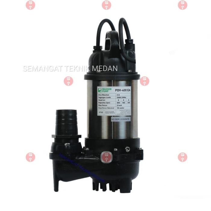 Pdv400Ea Pompa Celup 2" Rendam Dalam Air Kotor Auto Wasser Pdv 400Ea