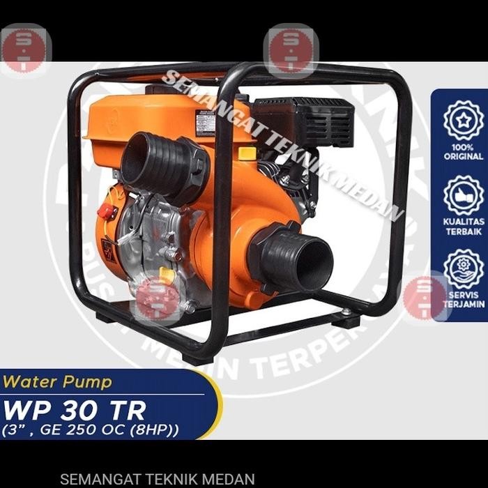 Wp30Tr Mesin Bensin Pompa Air Water Pump 3" Turbo 8Hp Yasuka Wp 30 Tr