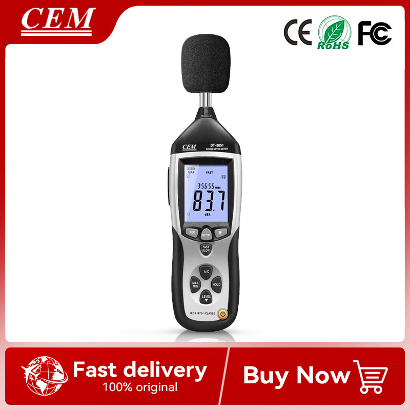 Vareraaa CEM DT-8851 DT-8852 Professional Analog Decibel USB AC/DC Output 130db Digital Sound Level 