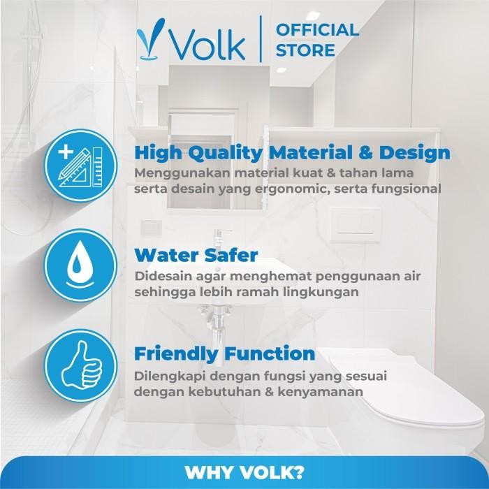 VOLK CLOSET DUDUK KLOSET DUDUK TOILET DUDUK CLEMATIS C509