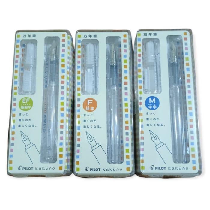 

PILOT KAKUNO Fountain Pen EF/F/M Clear FKA-1SR