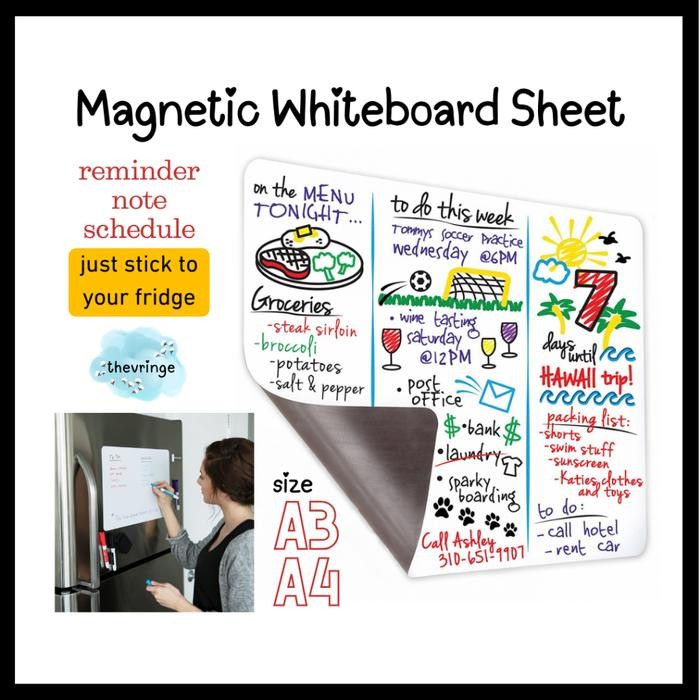 

Whiteboard Papan Tulis Magnet Lembaran A3 A4 Magnetic sheet magnetic whiteboard