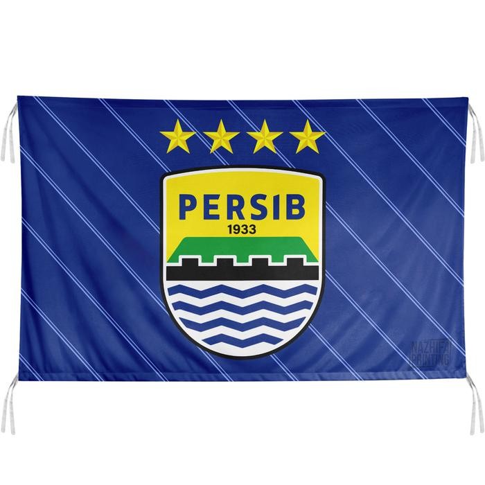 :=:=:=:=] Nazhifa Printing - Bendera Persib Maung Bandung Bobotoh, Ukuran Kecil - Besar, Komunitas,