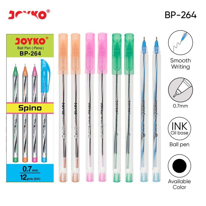 

Ball Pen Pulpen Pena Joyko BP-264 Spino 1 BOX 12 PCS 0.7 mm