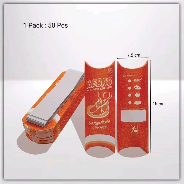 

Ready Box Kebab Kemasan Kebab Bungkus Kebab Dus Kebab Kecil 50 Pcs