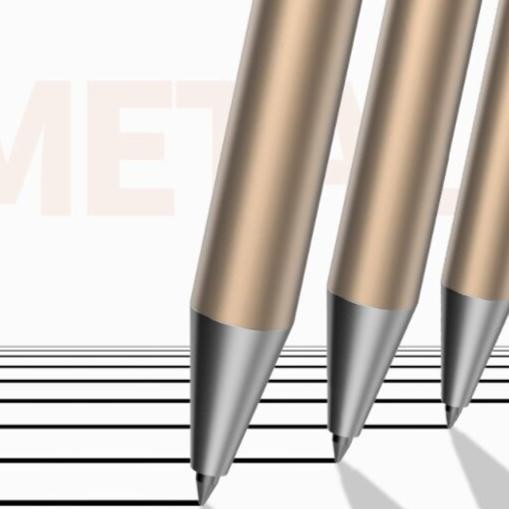 

Pulpen Tanda Tangan Kantor Metal Pensil Roller Ballpoint 0.5 mm