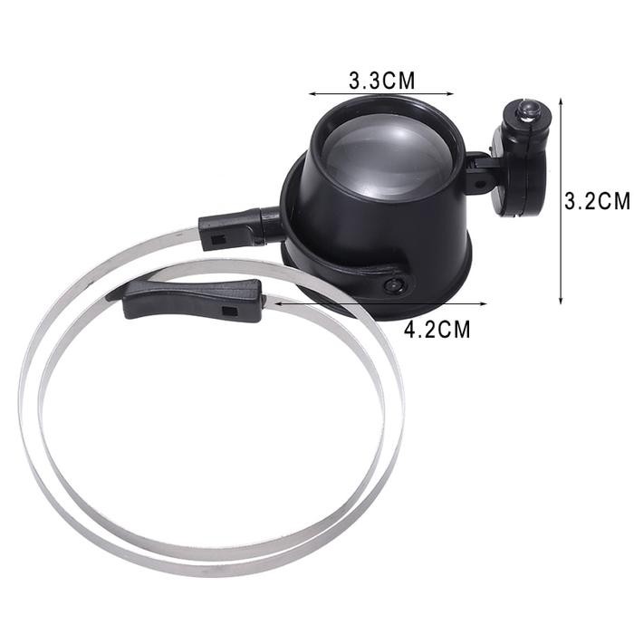 

Kaca Pembesar Servis Jam LED AB89 / Kaca Mata Pembesar / Lampu