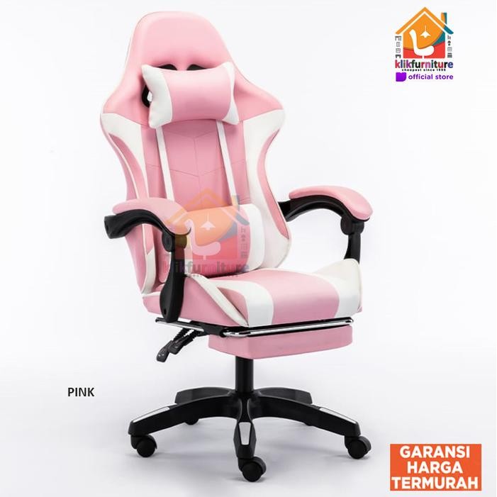 Kursi Gaming Recline / Gaming Chair / Kursi Game Norwich Pink