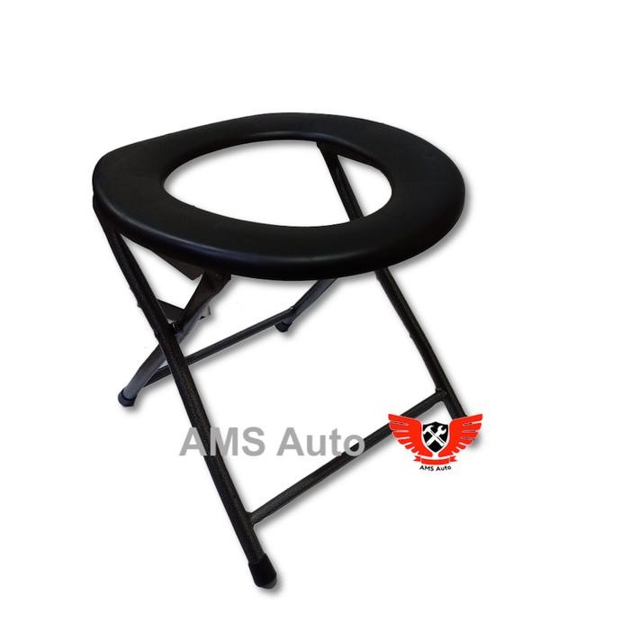 Kursi Toilet Lipat Portable Hamil, orang tua, orang sakit, camping dll