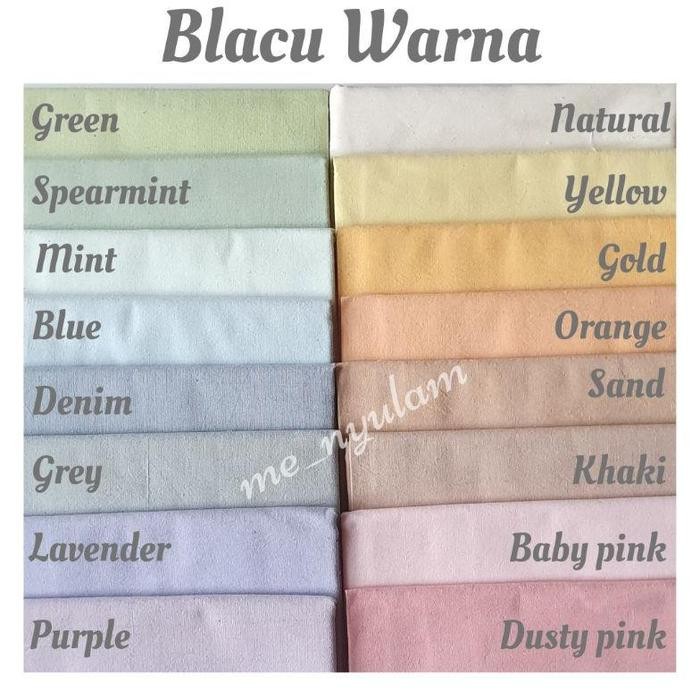 Kain Blacu Warna Meteran 50x150cm
