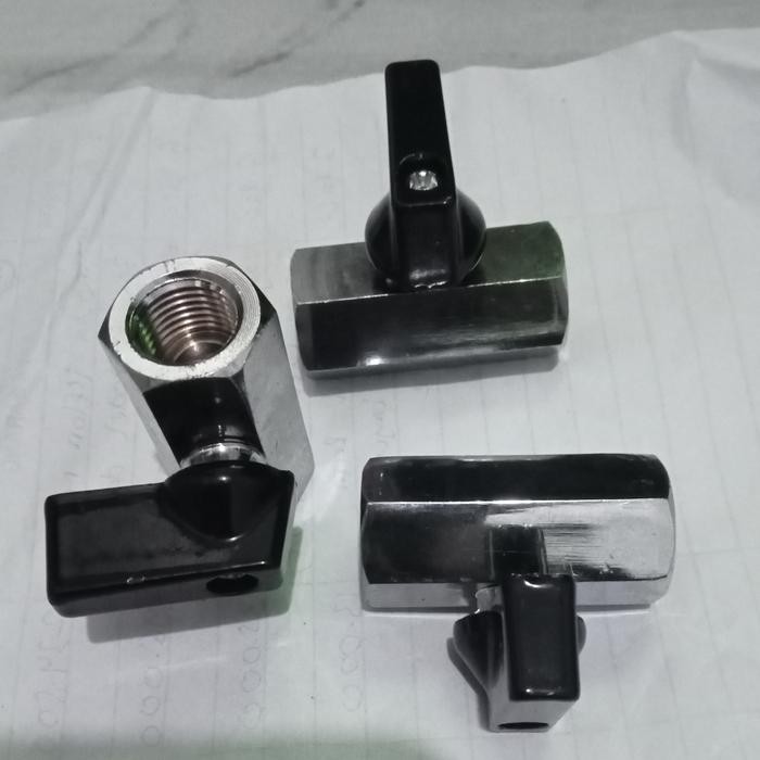 Mini Ball Valve Stainless 304 1/4"Drat Perempuan Dalam #Gratisongkir