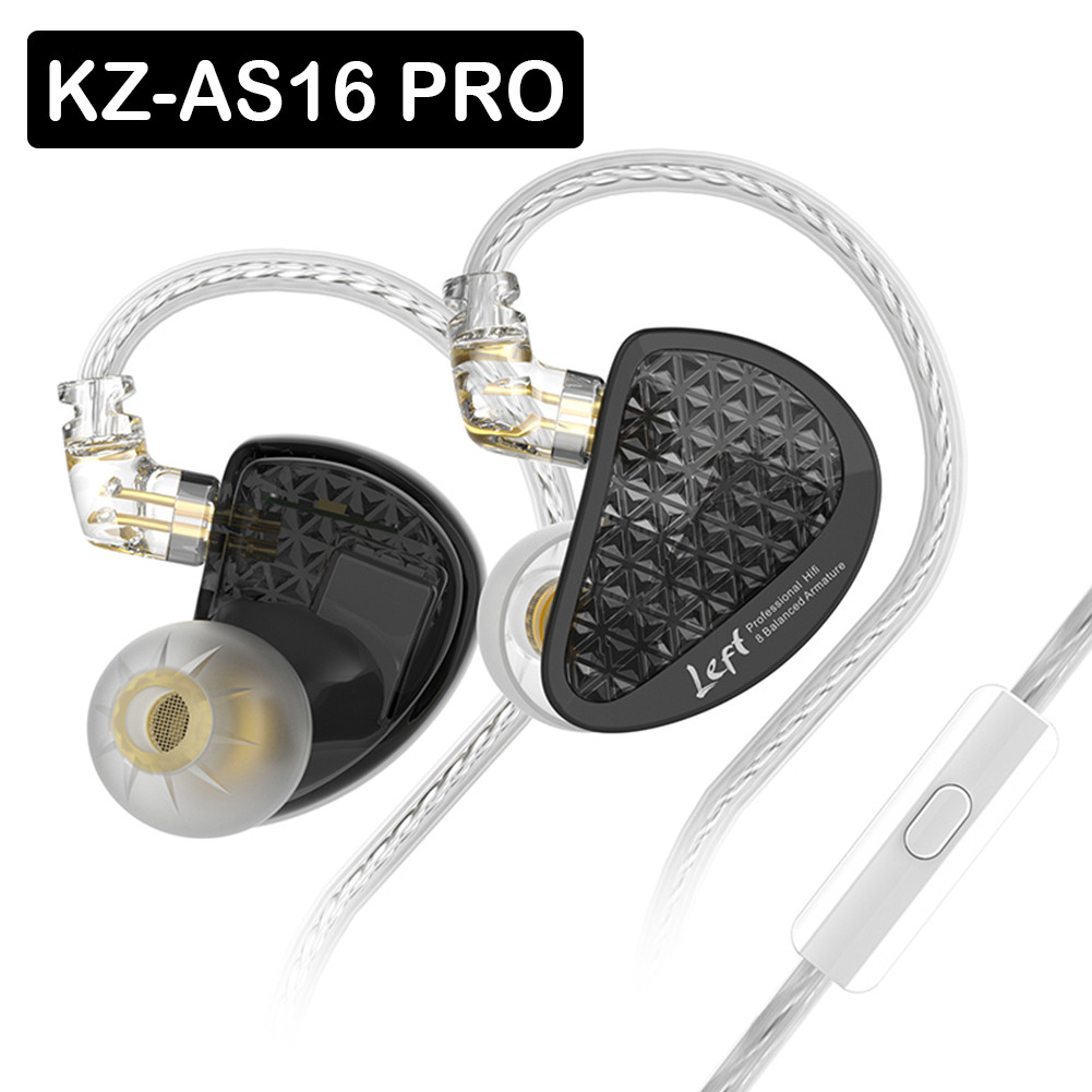 KZ-AS16 PRO In Ear Earphones 16BA Balanced Armature HIFI Bass Monitor