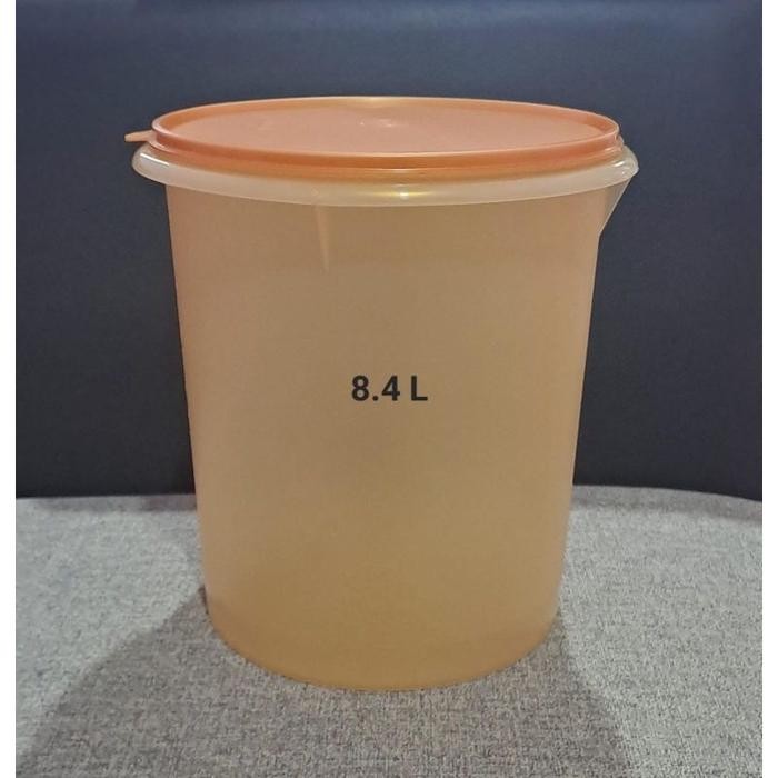 Promo Terbaru Tupperware Giant Canister Toples Krupuk 8,4Ltr Gold Wok54