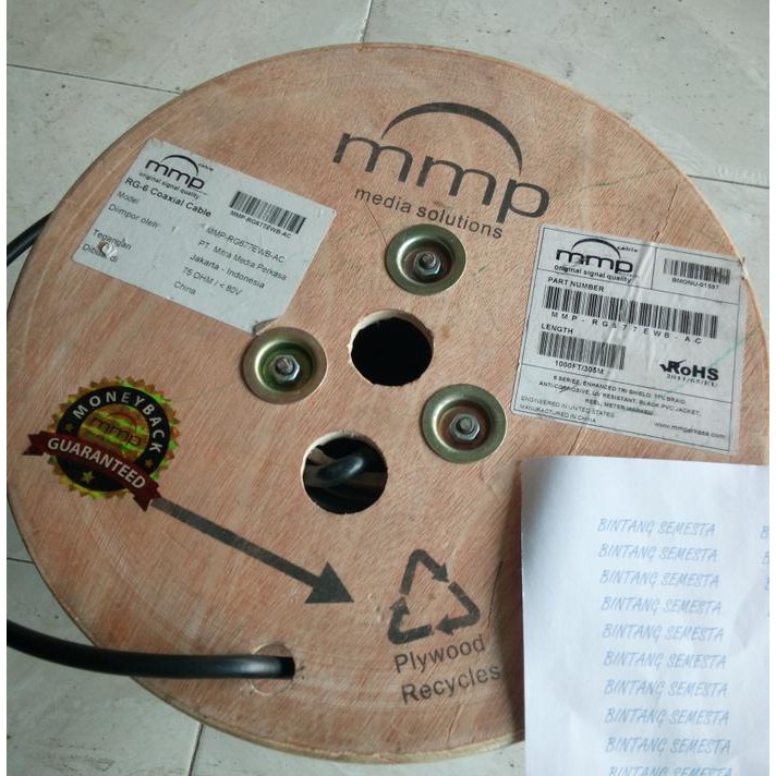 Project - 1 Roll 305 M Kabel Tv / Kabel Antena Tv Rg 6 Rg6 / Kabel Coaxial