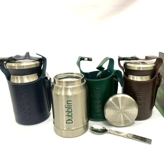 Produk Terbaik] Thermos Nasi bubur bayi Dubblin Hot Spot 550ml inc tas DBN-1812