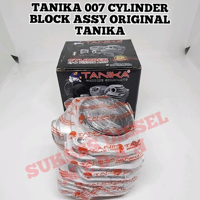 Buruan beli] TANIKA 007 Cylinder Block Assy Blok Komplit Boringan Chainsaw Senso Sinso Gergaji Mesin