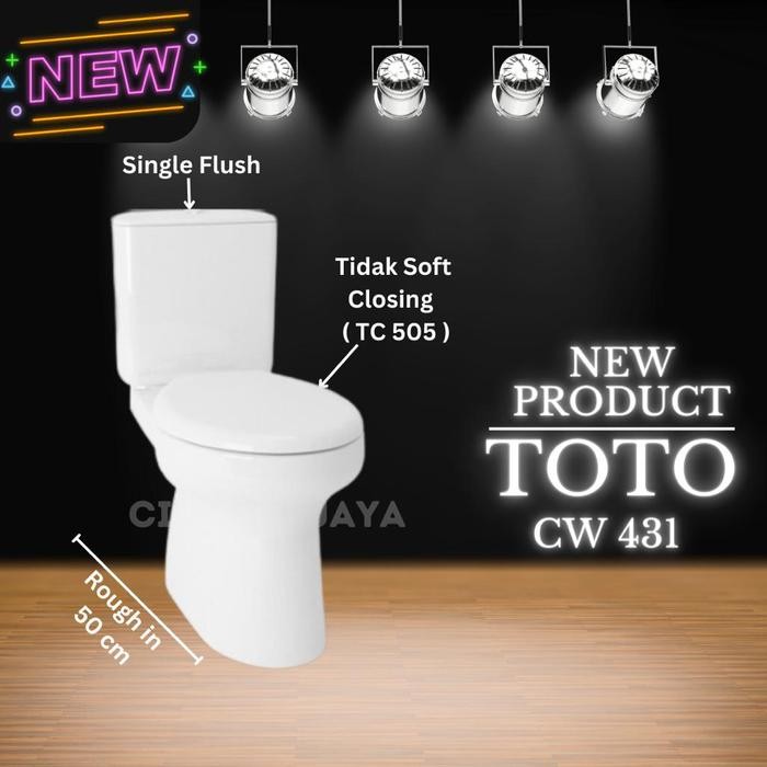 hanya disini] KLOSET DUDUK TOTO CW431J / MONOBLOK CLOSET TOTO CW 431J CW 431 J