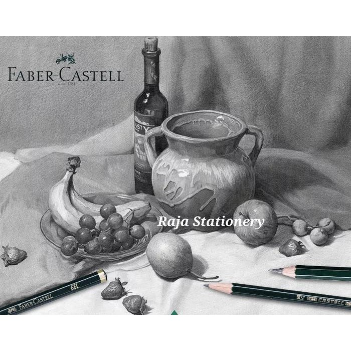 

FLASH SALE PENSIL KAYU FABER CASTELL 2B 9000 UJIAN KOMPUTER PENCIL ORI LUSIN BOX [12PCS]